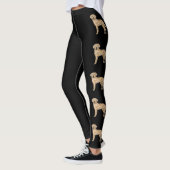 Leggings Jaune Labrador Retriever mignon Chiens de dessin n (Gauche)