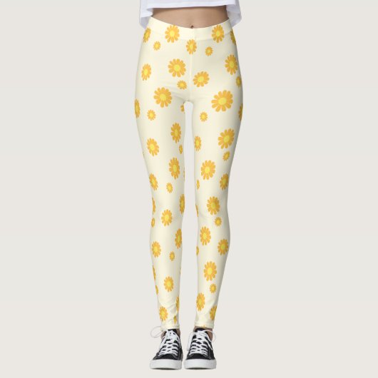 Leggings Jaune marguerite (Devant)