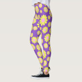 Leggings Jaune marguerite violet (Gauche)
