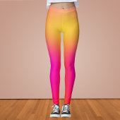 Leggings Jaune néon et rose