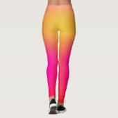 Leggings Jaune néon et rose (Dos)