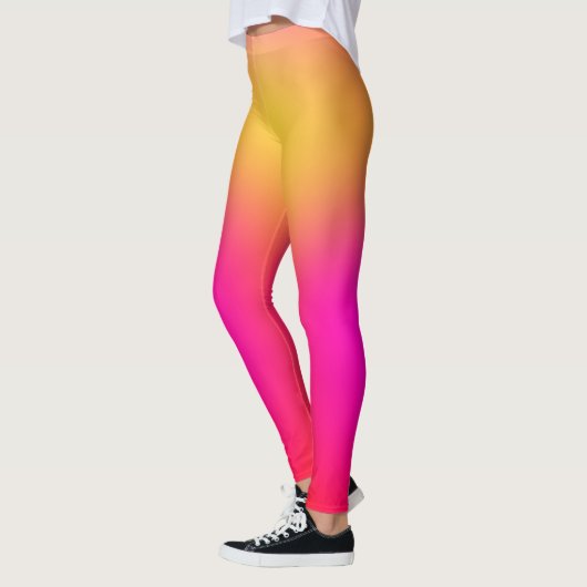 Leggings Jaune néon et rose (Gauche)