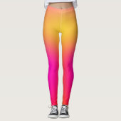 Leggings Jaune néon et rose (Devant)
