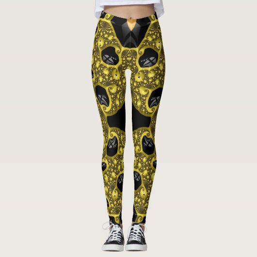 Leggings ~ jaune noir ~ Original (Devant)