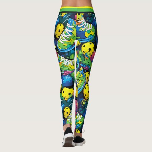 Leggings Jaune Psychédélique (Dos)