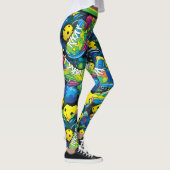 Leggings Jaune Psychédélique (Droite)