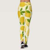 Leggings Jaune simple Motif de citron (Dos)