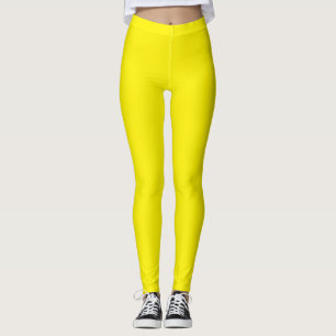 Leggings Jaune simple solide