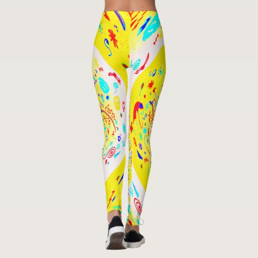 Leggings Jaune spirale (Dos)