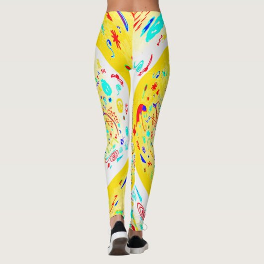 Leggings Jaune spirale (Dos)