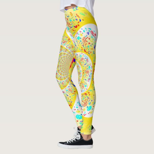Leggings Jaune spirale (Gauche)