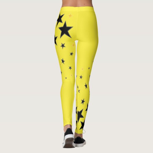 Leggings jaune super étoile (Dos)