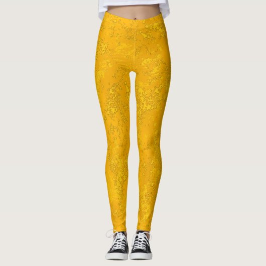 Leggings Jaune texturé (Devant)