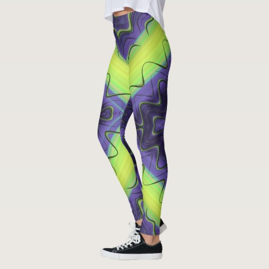 Leggings ~ jaune violet ~ Original (Gauche)