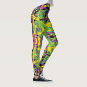 Leggings Jaune violet vert (Droite)
