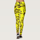 Leggings jaunes (Dos)