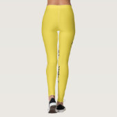 LEGGINGS JAUNES LÉGÈGES À FLEURS (Dos)