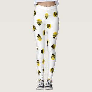 Leggings Jaunes Léggations d'abeilles