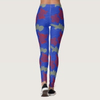 Jaunes motifs Abstraits bleu rouge Jambes