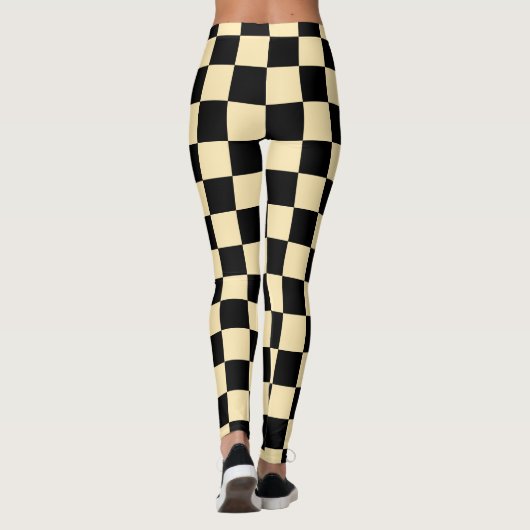 Leggings Jaunes Noirs (Dos)