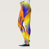 Leggings jaunes orange bleu énergie (Gauche)