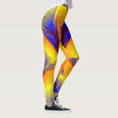 Leggings jaunes orange bleu énergie (Droite)
