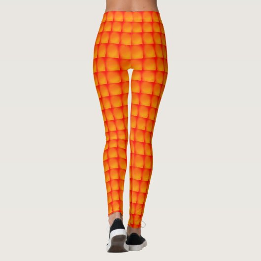 Leggings jaunes rouges orange (Dos)