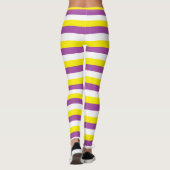 Leggings Jaunes, violets et blancs (Dos)