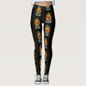 Leggings Je crois en la pizza (Devant)