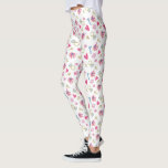 Leggings Je modèle II<br><div class="desc">Un motif mignon d'aquarelle dépeignant des symboles de l'amour et étant engagés.</div>