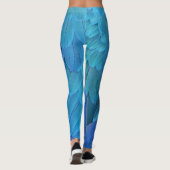 Leggings Je suis bleu - Plumes Macaw (Dos)
