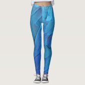 Leggings Je suis bleu - Plumes Macaw (Devant)