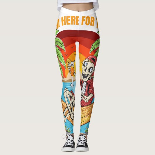 Leggings Je suis juste là pour les Boos (Devant)
