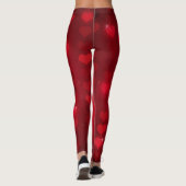 Leggings Je t'aime Saint-Valentin rouge de coeur (Dos)