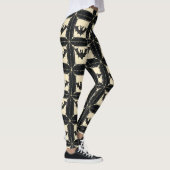 Leggings Jean Grunge Halloween Patchwork avec Chauves-souri (Droite)