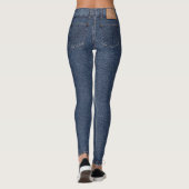 Leggings Jeans bleu denim maigre (Dos)