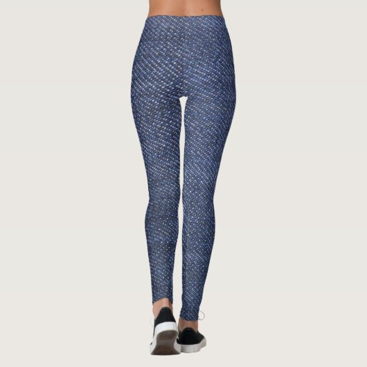 Leggings Jeans bleus frais modernes de denim modelés (Dos)