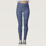 Leggings Jeans bleus frais modernes de denim modelés<br><div class="desc">Legging modelé par jeans bleus frais modernes de demin.</div>