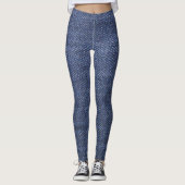 Leggings Jeans bleus frais modernes de denim modelés (Devant)
