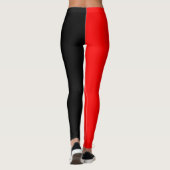 Leggings Jester rouge et noir (Dos)