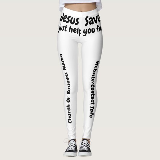 Leggings Jésus économise - nous vous aidons juste à le (Devant)