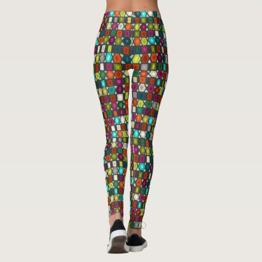 Leggings jet à bande hexadécimale (Dos)