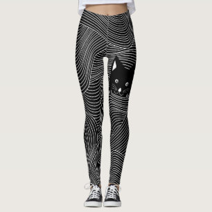 Leggings Jetez un coup d'oeil les guêtres d'un chat de hue