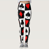 Leggings Jeu de carte (Devant)