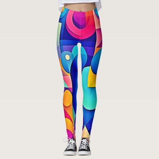 Leggings Jeu de forme dynamique (Devant)