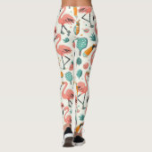 Leggings Jeu de Pickleball Tropical (Dos)
