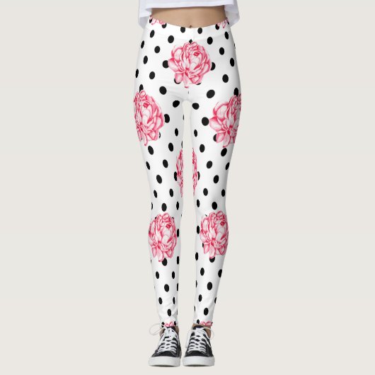 Leggings Jeu de tapisserie florale (Devant)