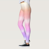 Leggings Jeu de teinture colorée Arc-en-ciel amusant (Gauche)