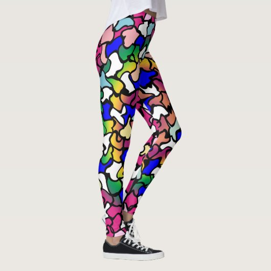 Leggings Jeu de tuiles vibrantes (Droite)