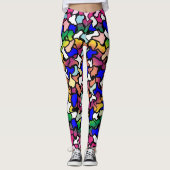 Leggings Jeu de tuiles vibrantes (Devant)